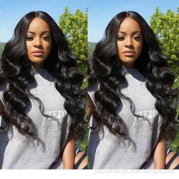 Body Wave Human Hair Wig Closure Wholesale 12A Grade Brazilian Cuticle Aligned Raw Virgin Hair Bundles Supplier